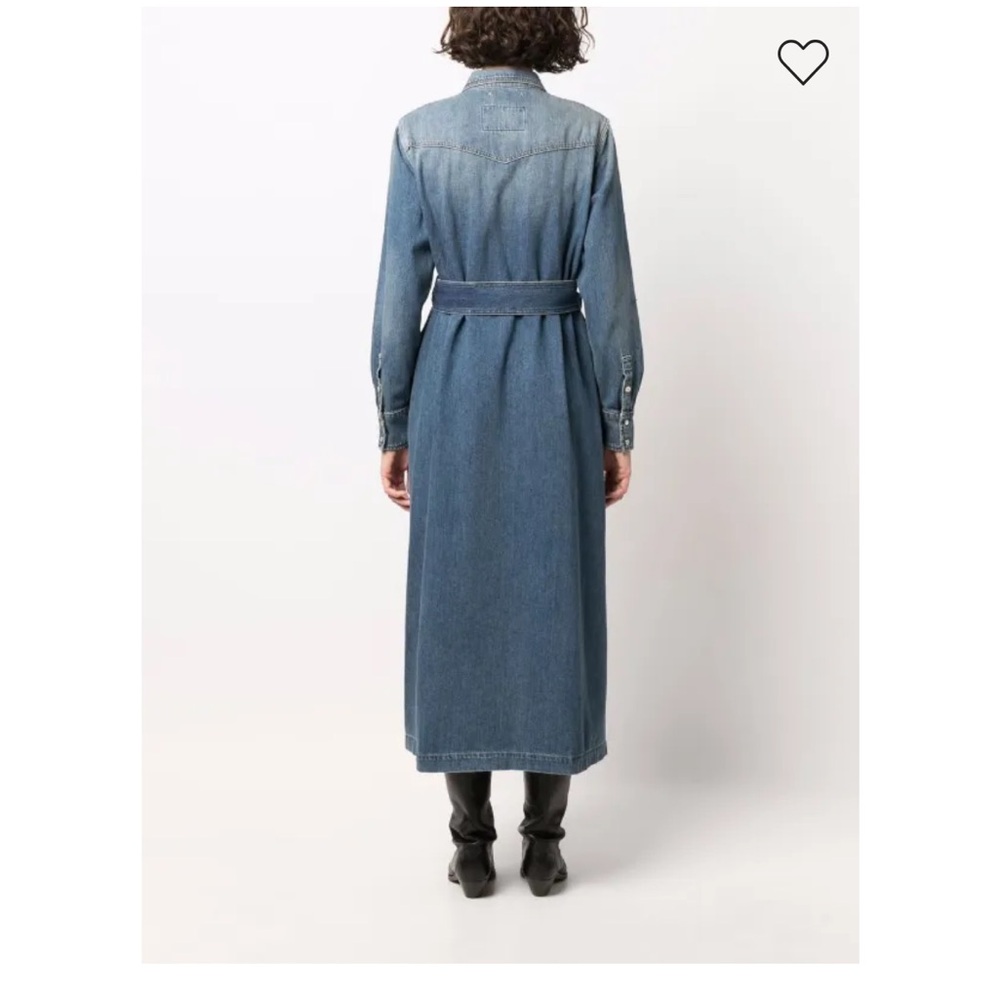 Golden Goose Blue Denim Long Sleeve Dress - Picture 7 of 15